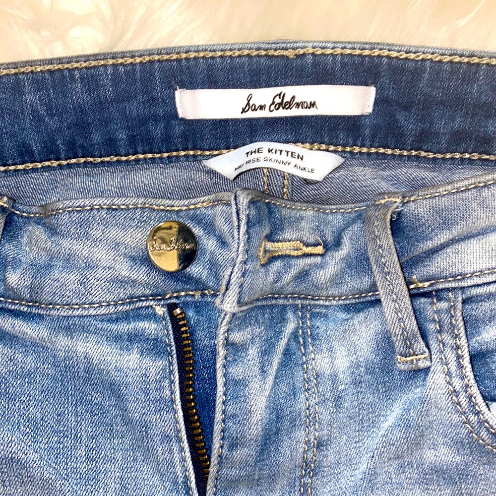 Sam Edelman ‘The Kitten’ Mid Rise Skinny Ankle Jeans